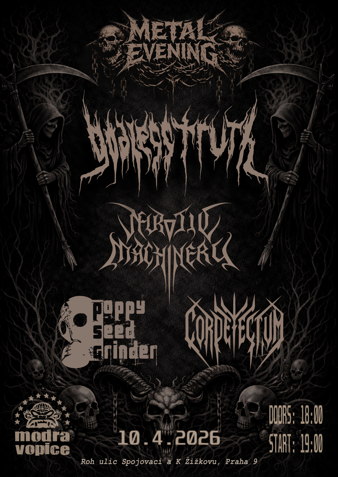 Metal Evening Party A3 poster